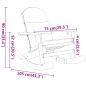 Preview: 3-tlg. Garten-Lounge-Set Adirondack Massivholz Akazie