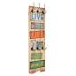 Preview: ARDEBO.de - Wandgarderobe mit 6 Haken 120 x 40 cm "LIVE LIFE"