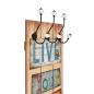 Preview: Wandgarderobe mit 6 Haken 120 x 40 cm "LIVE LIFE"