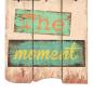 Preview: Wandgarderobe mit 6 Haken 120 x 40 cm "LIVE LIFE"