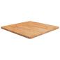 Preview: ARDEBO.de - Tischplatte Quadratisch Hellbraun 70x70x2,5cm Behandelte Eiche