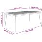 Preview: Gartentisch 160x90x75 cm Massivholz Akazie