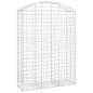 Preview: Gabione mit Hochbogen 150x50x200/220 cm Verzinktes Eisen