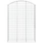 Preview: Gabione mit Hochbogen 150x50x200/220 cm Verzinktes Eisen