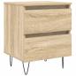 Preview: Nachttisch Sonoma-Eiche 40x35x50 cm Holzwerkstoff