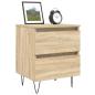 Preview: Nachttisch Sonoma-Eiche 40x35x50 cm Holzwerkstoff
