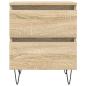 Preview: Nachttisch Sonoma-Eiche 40x35x50 cm Holzwerkstoff