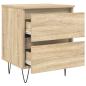 Preview: Nachttisch Sonoma-Eiche 40x35x50 cm Holzwerkstoff