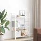 Preview: Bücherregal 3 Regalböden Weiß 60×27,6×90,5 cm Holzwerkstoff