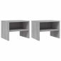 Preview: Nachttische 2 Stk. Grau Sonoma 40x30x30 cm Holzwerkstoff