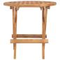 Preview: Klappbarer Gartentisch 50x50x50 cm Teak Massivholz