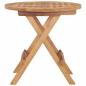 Preview: Klappbarer Gartentisch 50x50x50 cm Teak Massivholz