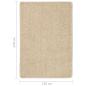 Preview: Shaggy-Teppich Creme 120x170 cm Rutschfest