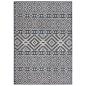 Preview: ARDEBO.de - Outdoor-Teppich Flachgewebe 160x230 cm Blau Gestreift