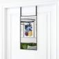 Preview: ARDEBO.de - Türspiegel Schwarz 30x60 cm Glas und Aluminium