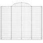 Preview: Gabione mit Hochbogen 200x30x160/180 cm Verzinktes Eisen