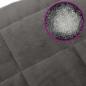 Preview: Gewichtsdecke mit Bezug Grau 138x200 cm 6 kg Stoff