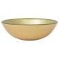 Preview: Waschbecken Hartglas 42 cm Gold