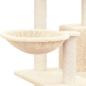 Preview: Kratzbaum mit Sisal-Kratzsäulen Creme 82 cm