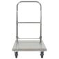 Preview: Plattformwagen Silbern 82 x 53 x 86 cm Edelstahl