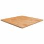 Preview: ARDEBO.de - Tischplatte Quadratisch Hellbraun 90x90x2,5cm Behandelte Eiche