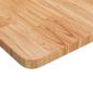 Preview: Tischplatte Quadratisch Hellbraun 90x90x2,5cm Behandelte Eiche