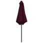 Preview: Sonnenschirm mit Aluminium-Mast 270x246 cm Bordeauxrot