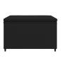 Preview: Gartenhocker mit Kissen 2 Stk. Schwarz Poly Rattan