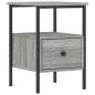 Preview: Nachttisch Grau Sonoma-Eiche 34x36x50 cm Holzwerkstoff