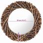 Preview: Wandspiegel 60 cm Teak Rund