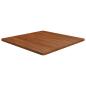 Preview: ARDEBO.de - Tischplatte Quadratisch Dunkelbraun 80x80x2,5cm Eiche Behandelt