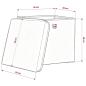 Preview: Aufbewahrungsboxen mit Deckeln 4 Stk. 28x28x28 cm Babyblau