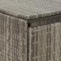 Preview: Mülltonnenbox für 2 Tonnen Grau 140x80x117 cm Poly Rattan