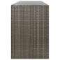Preview: Mülltonnenbox für 4 Tonnen Grau 274x80x117 cm Poly Rattan