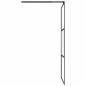 Preview: Duschwand für Walk-In Dusche 90x195 cm ESG Halbmattiert Schwarz