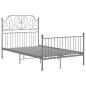Preview: Bettgestell Grau Metall 120x200 cm
