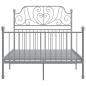 Preview: Bettgestell Grau Metall 120x200 cm