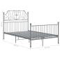 Preview: Bettgestell Grau Metall 120x200 cm