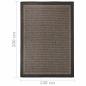 Preview: Outdoor-Teppich Flachgewebe 140x200 cm Dunkelbraun