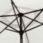 Preview: Sonnenschirm Sandweiß 200 x 224 cm Aluminium