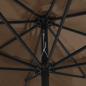 Preview: Sonnenschirm mit Metall-Mast 390 cm Taupe