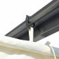 Preview: Pergola mit Versenkbarem Dach Cremeweiß 3x3 m Stahl