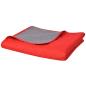 Preview: Zweiseitige Tagesdecke Gesteppt Rot und Grau 170x210 cm