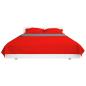 Preview: Zweiseitige Tagesdecke Gesteppt Rot und Grau 170x210 cm