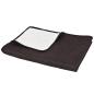 Preview: Zweiseitige Tagesdecke Gesteppt 220 x 240 cm Creme und Braun