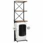 Preview: ARDEBO.de - Traktor-Weinschrank Weiß 49x31x172 cm Raues Mangoholz