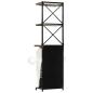 Preview: Traktor-Weinschrank Weiß 49x31x172 cm Raues Mangoholz