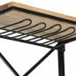 Preview: Traktor-Weinschrank Weiß 49x31x172 cm Raues Mangoholz