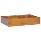 Preview: ARDEBO.de - Waschbecken Massivholz Teak 50x35x10 cm