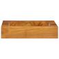 Preview: Waschbecken Massivholz Teak 50x35x10 cm